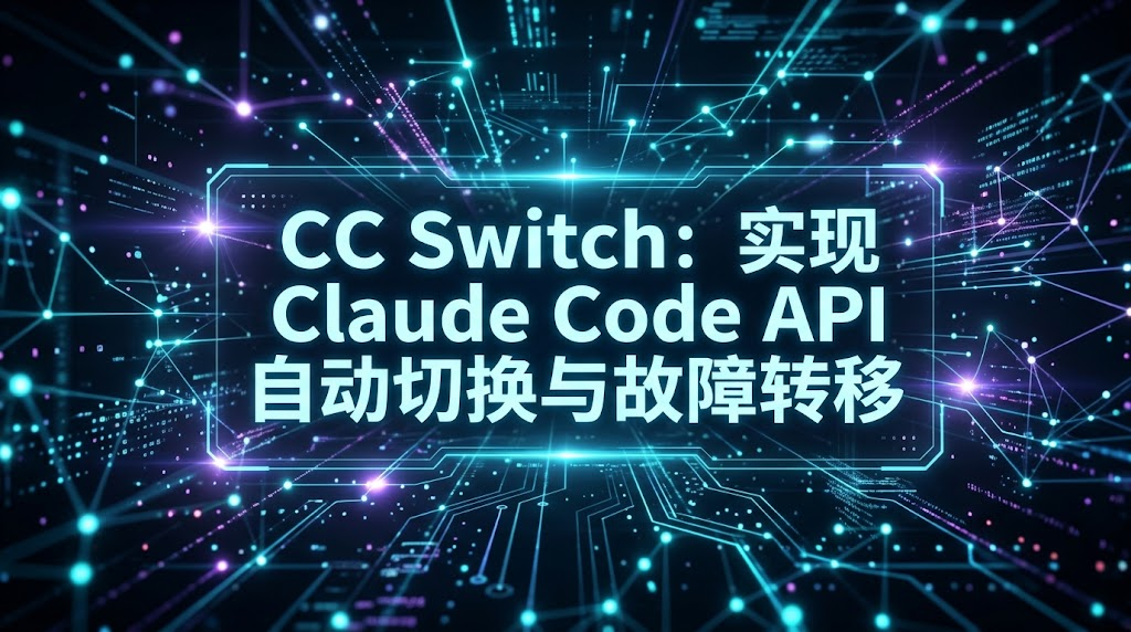 CC Switch 实战指南：自动化 API 切换与故障转移配置