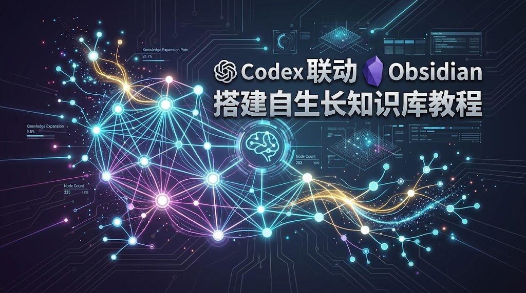 卡帕西同款：Codex 联动 Obsidian 搭建“自生长”知识库保姆级实操指南